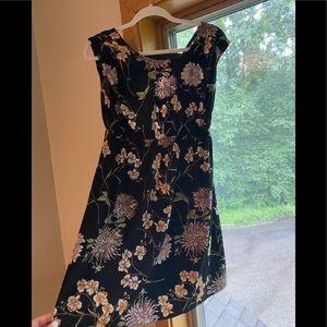 Black floral dress